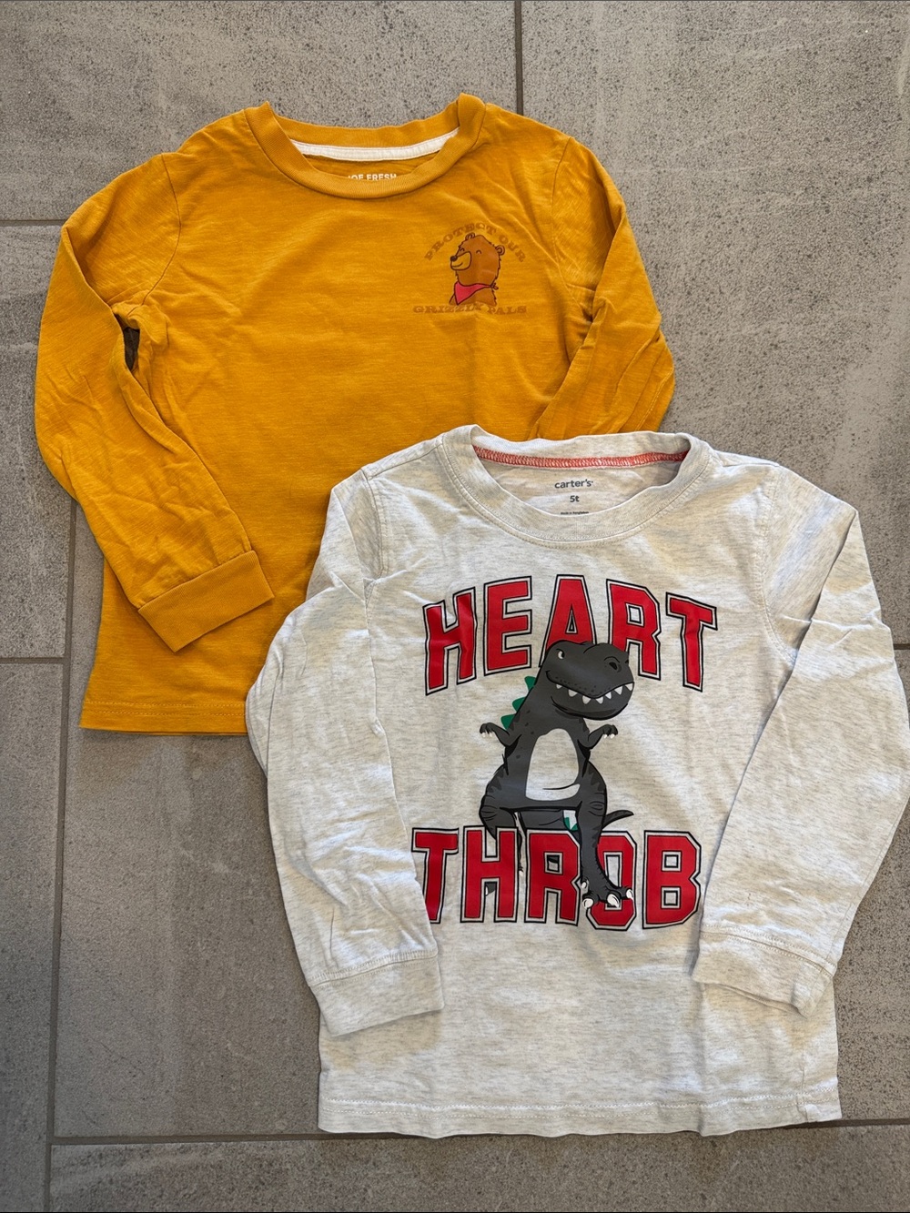 Carter's & Joe Fresh Long-Sleeve Tee Set, Sz 5T